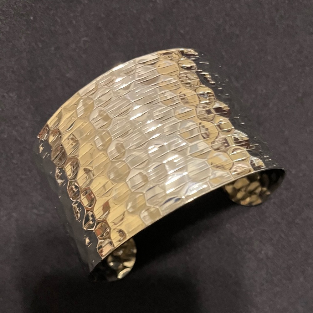 Silver finish cuff bracelet